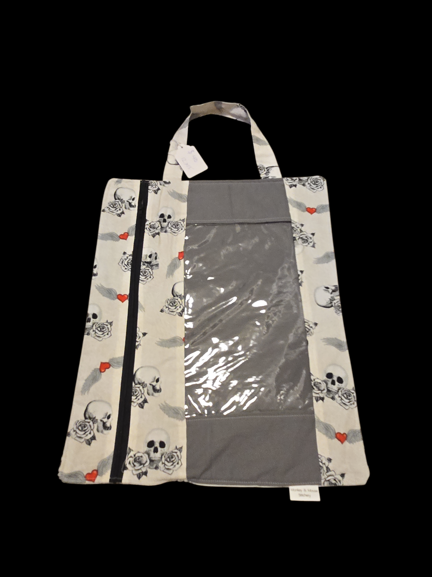 Vinyl front project bags--Multiple prints to choose from see listing--