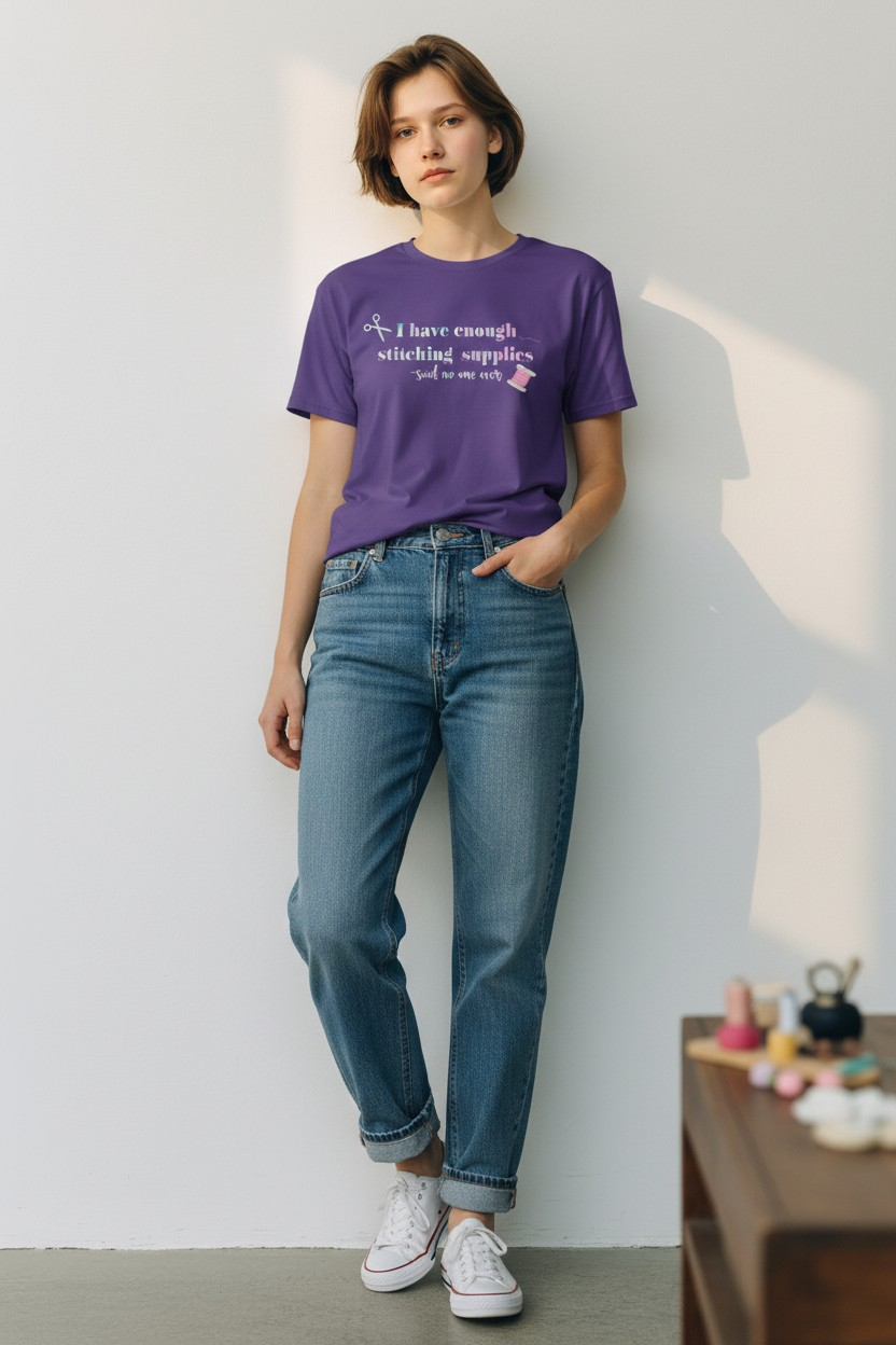 Cross stitching Tops