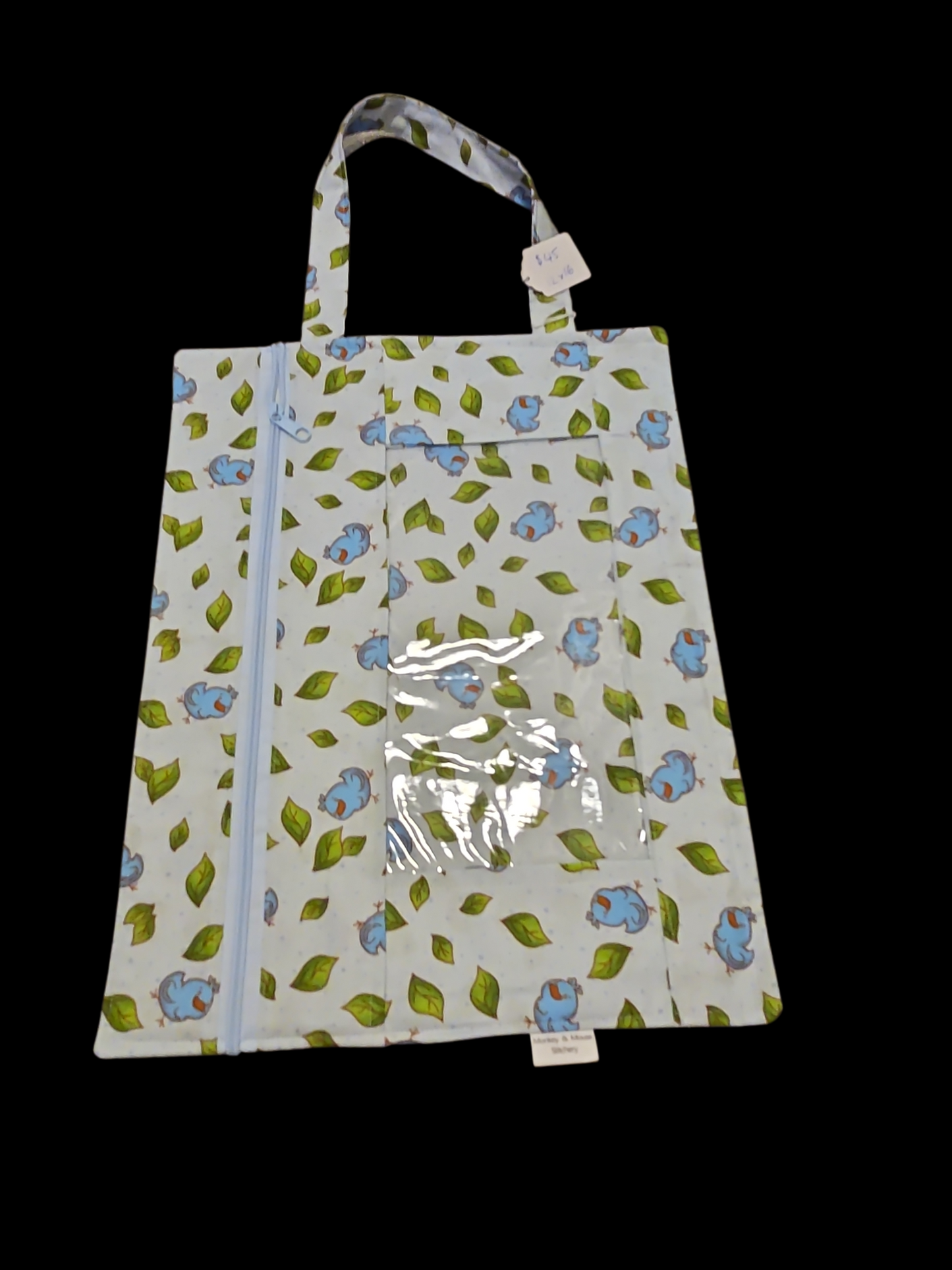 Vinyl front project bags--Multiple prints to choose from see listing--
