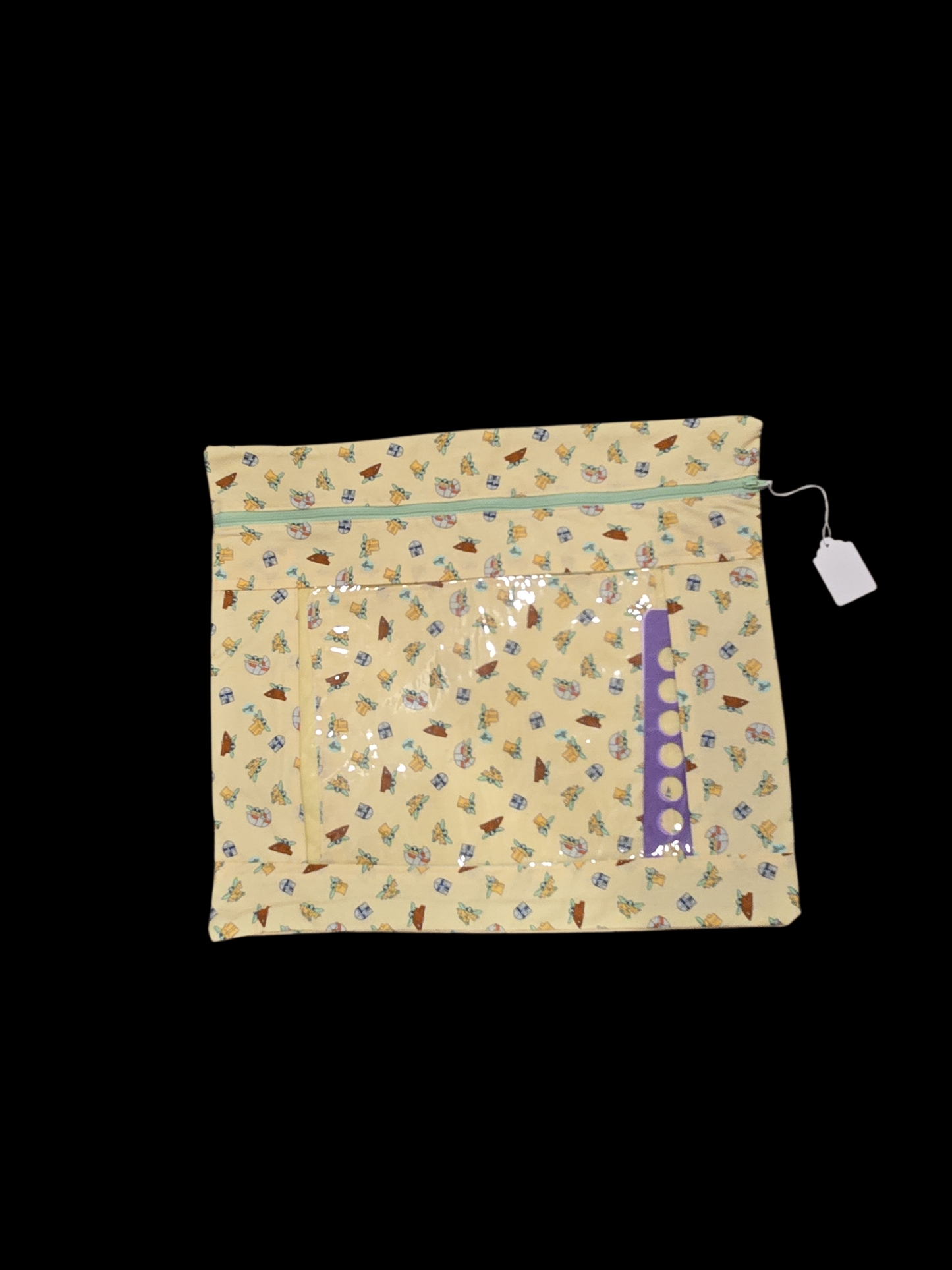 Vinyl front project bags--Multiple prints to choose from see listing--